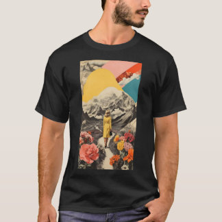 High contrast surreal spring collage women T-Shirt