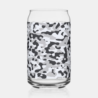 High contrast urban camouflage can glass