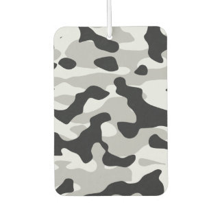 High contrast urban camouflage car air freshener