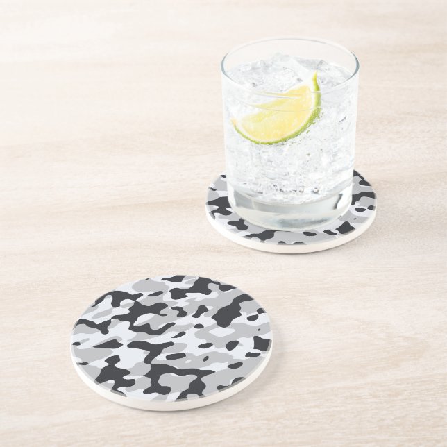 High contrast urban camouflage coaster (Side)