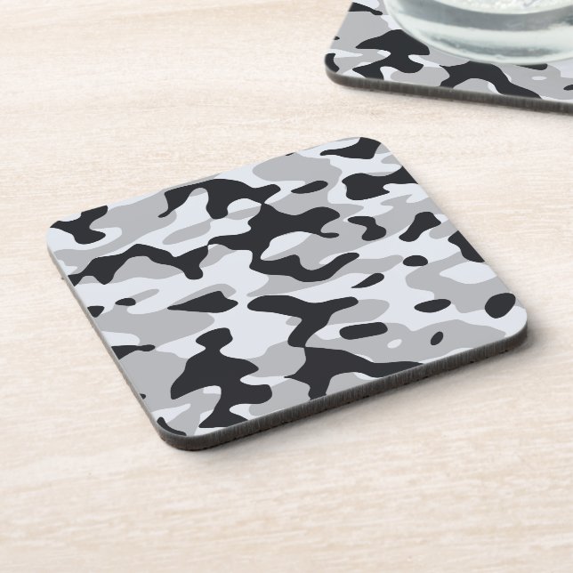 High contrast urban camouflage coaster (Left Side)