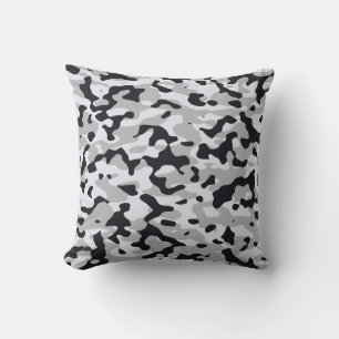 High contrast urban camouflage cushion