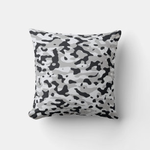 High contrast urban camouflage cushion