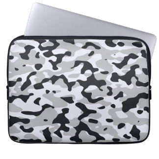 High contrast urban camouflage laptop sleeve
