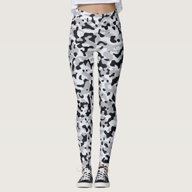 High contrast urban camouflage leggings (Front)