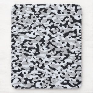 High contrast urban camouflage mouse pad