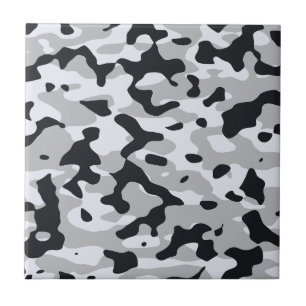 High contrast urban camouflage tile
