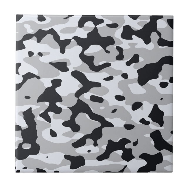 High contrast urban camouflage tile (Front)