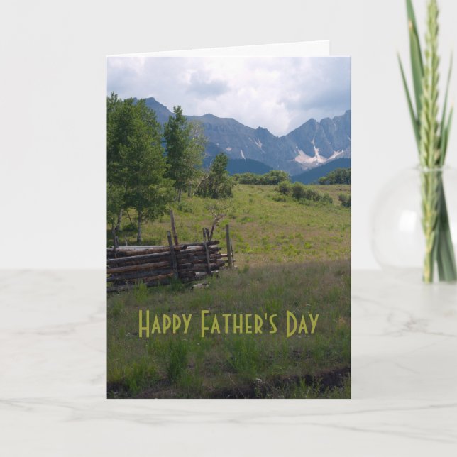 High Country Father's Day Photo Card (Front)