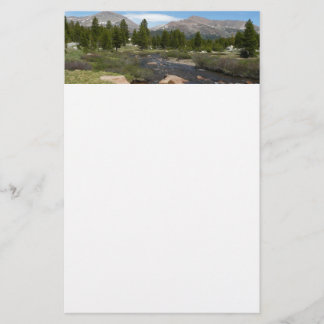 High Country Mountain Stream III at Yosemite Stationery