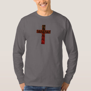 HIGH DEFINITION, FLAMING CHRISTIAN CROSS T-Shirt
