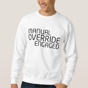 High-Density Minimalist Typography Crewneck Sweatshirt
