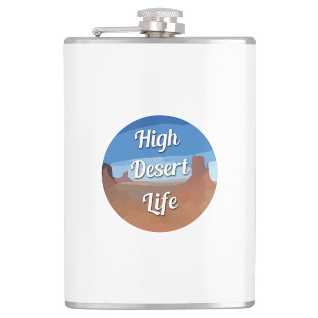 High Desert Life Hip Flask (Front)