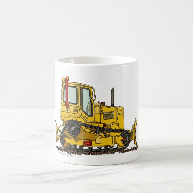 High Drive Bulldozer Dirt Mover Construction Mugs (Center)