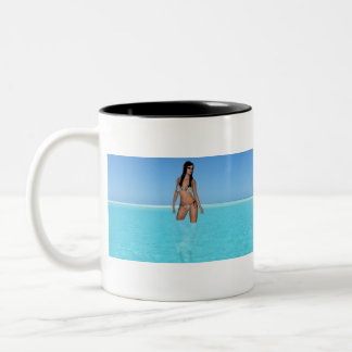 High Elf In Calm Water Two-Tone Coffee Mug