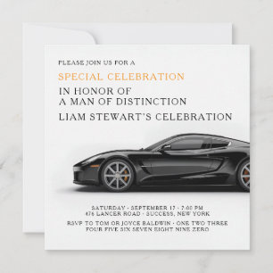High-End Auto Affair Invitation