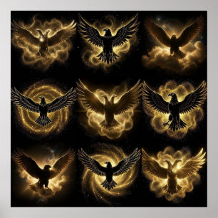 High-End Celestial Dust Illyrian Eagle Sovereign Poster