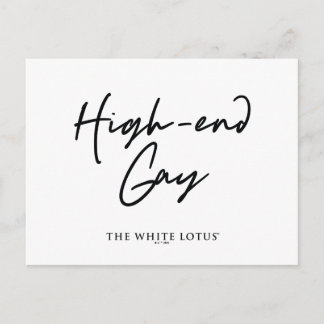 High-End Gay - The White Lotus Postcard