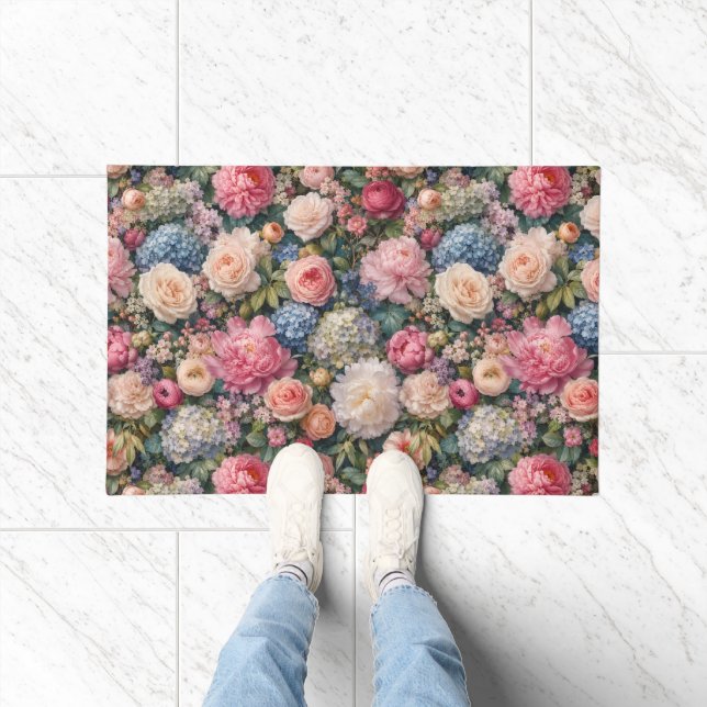 High-End Lush Floral Bouquet Doormat (Indoor)