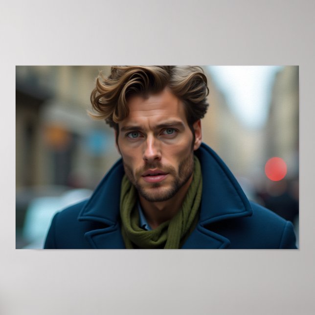 High-End Men's Business Suits (8K) Poster (Front)