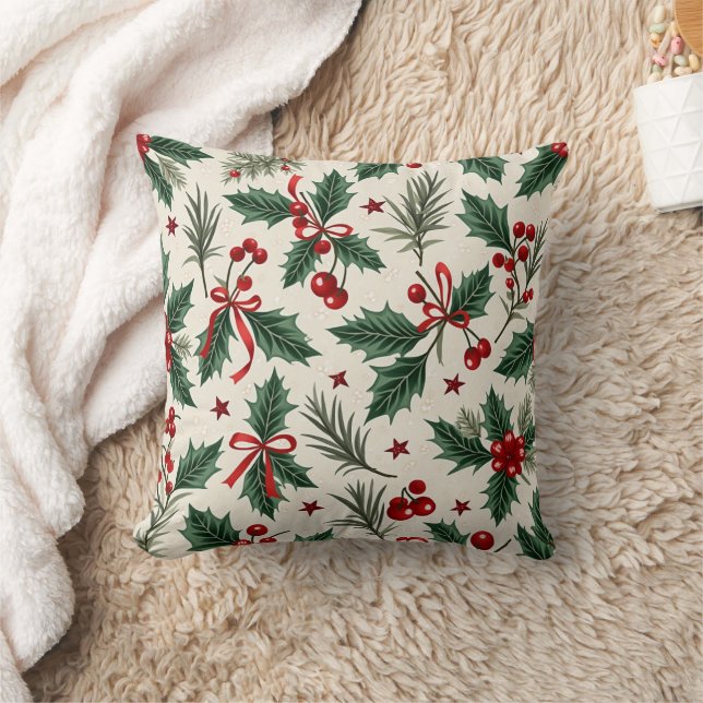 High-end pattern with cherries, tiger thorns cushion (Blanket)