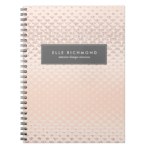 High-End Rose Gold Note Book