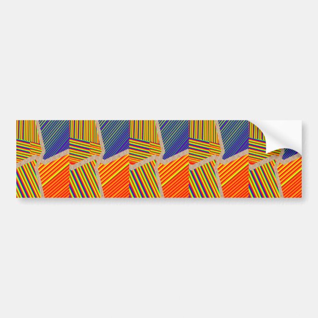 HIGH Energy ART n Beeds Bumper Sticker (Front)