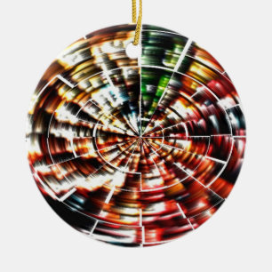High Energy Mandala Ceramic Tree Decoration