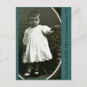 High Fashion Toddler of 1909 Postcard