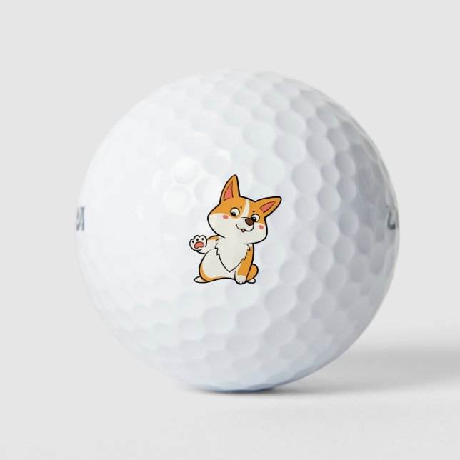 High Five Corgi Golf Balls (Front)