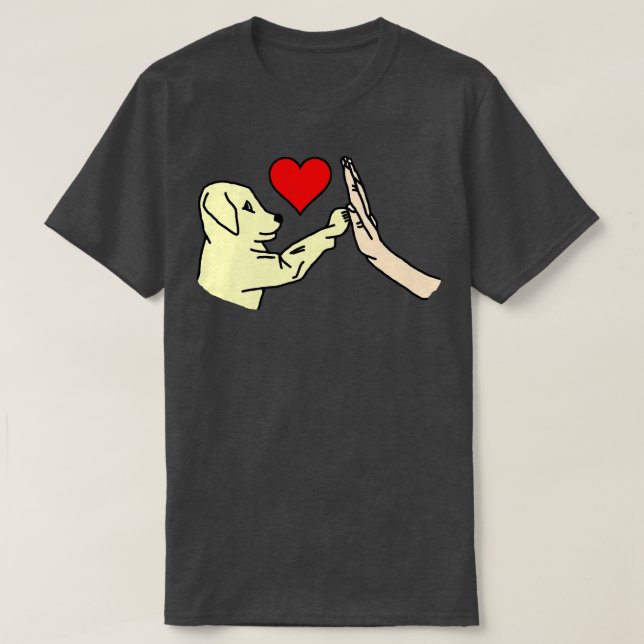 High Five Dog T-Shirt (Design Front)