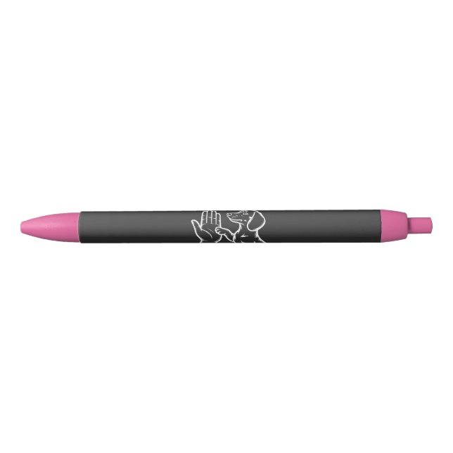 High Five Love – Dog Lover Graphic Black Ink Pen (Front)