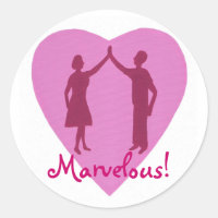 High Five male and female, Marvellous stickers