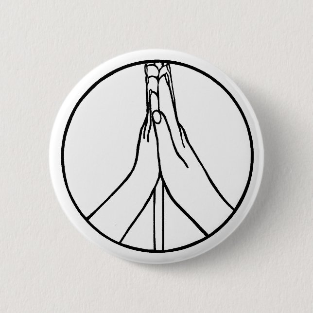 High Five Peace Sign button (Front)