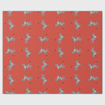 High Five Zebras in Red