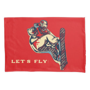 High Flyer! - Snowboarding Fool Pillowcase