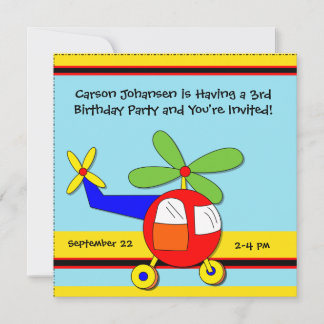 High Flying Aeroplane Birthday Party Invitations