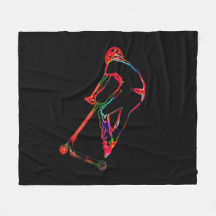 High-flying Scootering - Scooter Boy Fleece Blanket