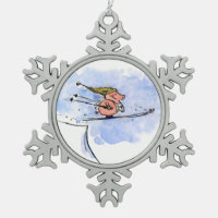 High Flying Ski Jump Pig