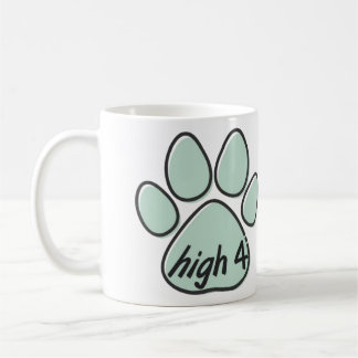 high four 4 dog  coffee mug