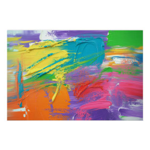 High-Gloss Abstract Explosion Poster