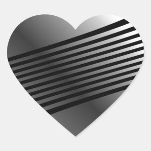 High grade stainless steel heart sticker