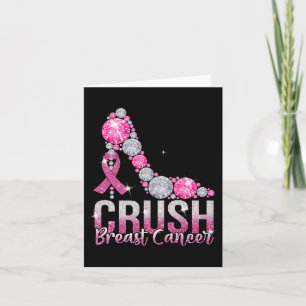High Heel Crush Breast Cancer Awareness Ribbon Card
