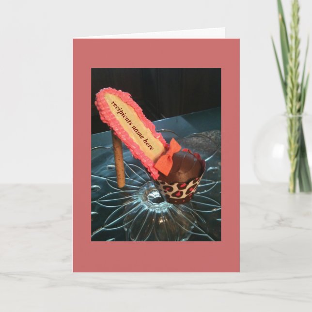 High heel cupcake Greeting Card (Front)