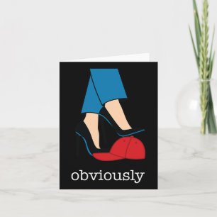High Heel Obviously Harris Wheimer 2024 Usa Flag H Card