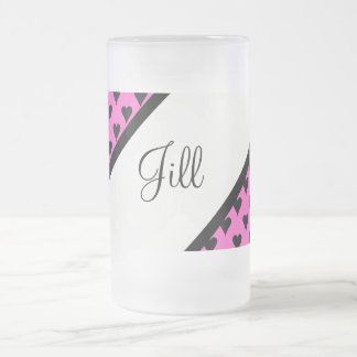 HIGH HEEL PUMP IT UP FROSTED GLASS BEER MUG