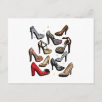 High Heel Shoe Collage Sparkle Fashion Pumps