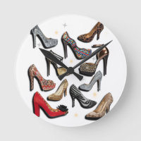 High Heel Shoe Collage Sparkle Fashion Pumps