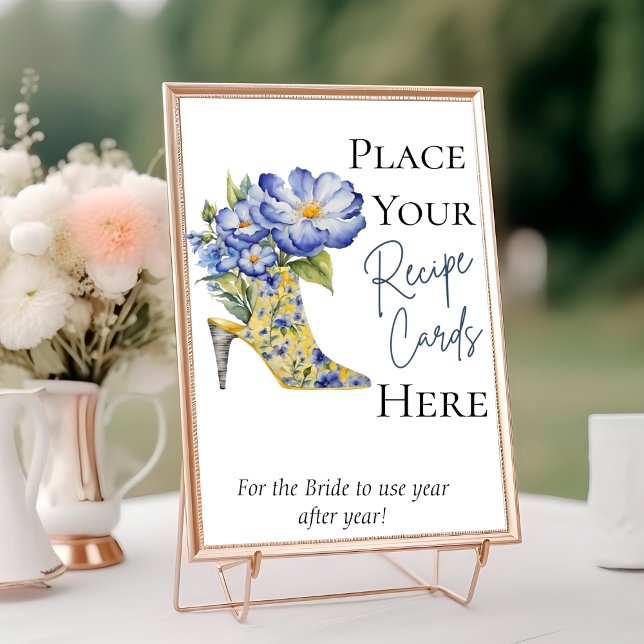 High-Heel Shoe Place Your Recipe Card Here Sign (Creator Uploaded)
