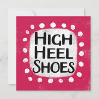 High Heel Shoes Greeting Card